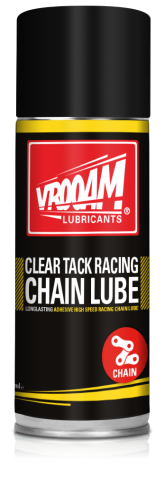 VROOAM POWERSPORTS CLEAR TACK RACING CHAIN LUBE 100% SYNTHETIC – 400ML